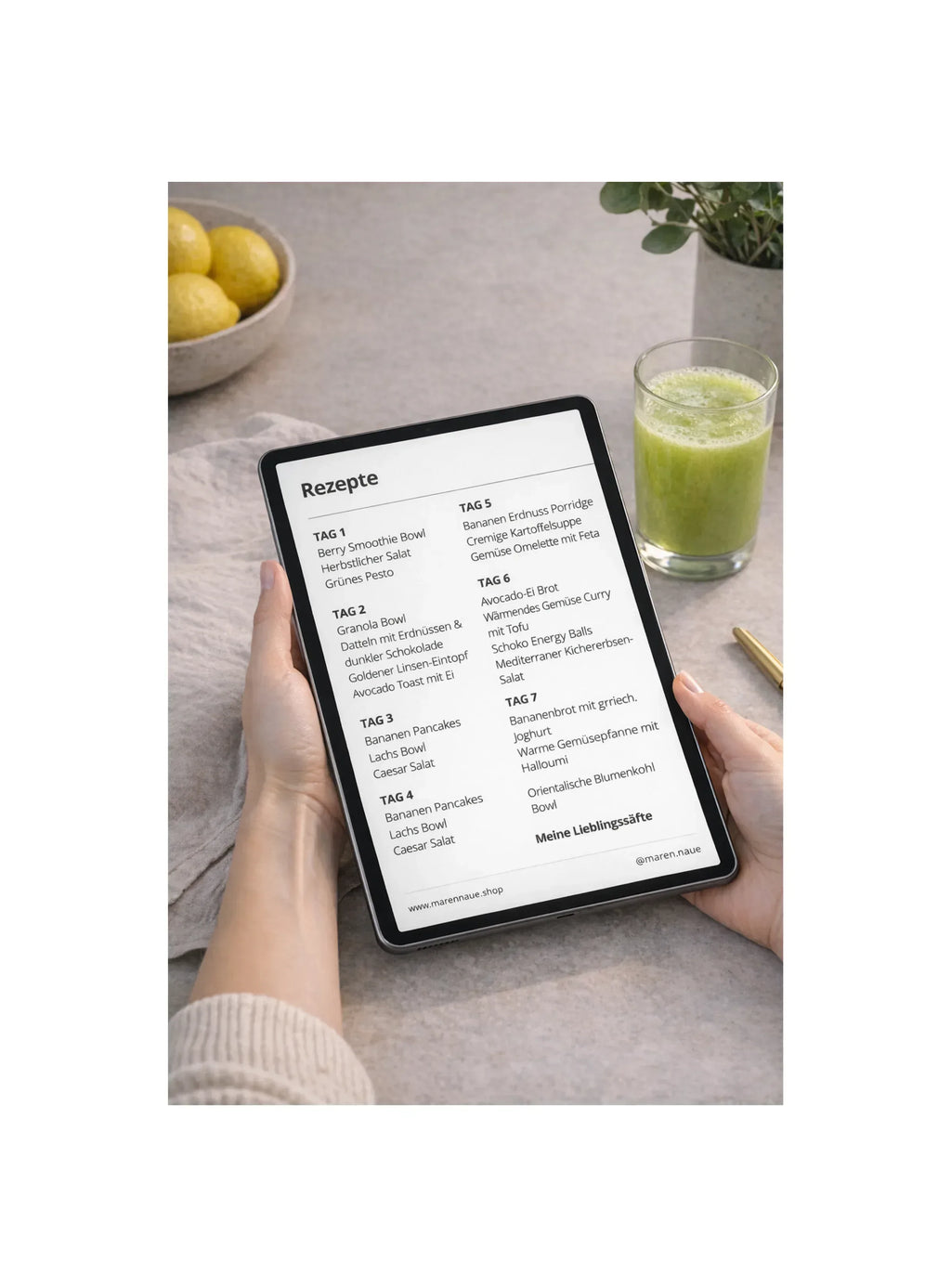 E-Book „7 Tage Glow-Up Guide“ - MAREN NAUE
