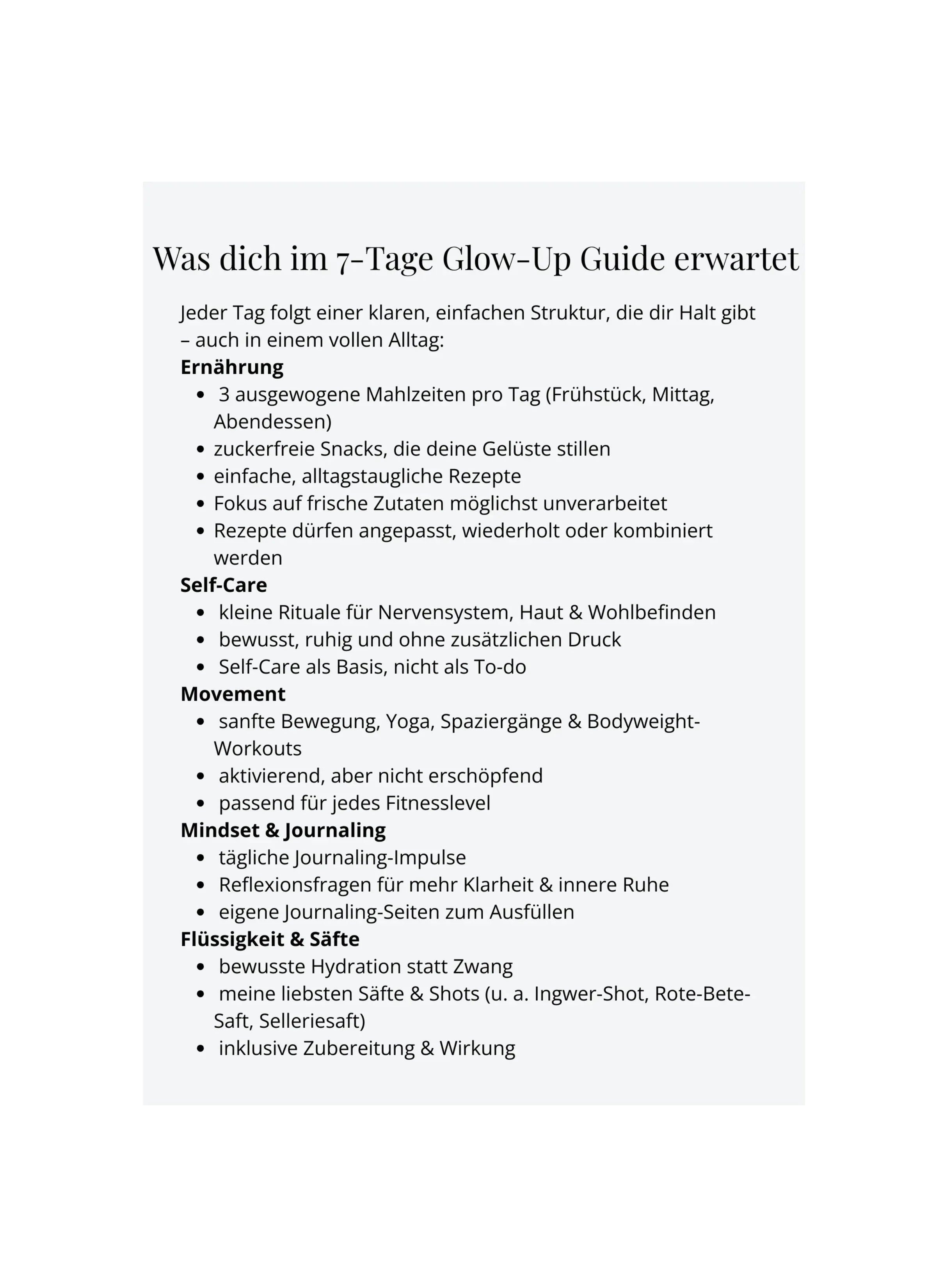 E-Book „7 Tage Glow-Up Guide“ - MAREN NAUE